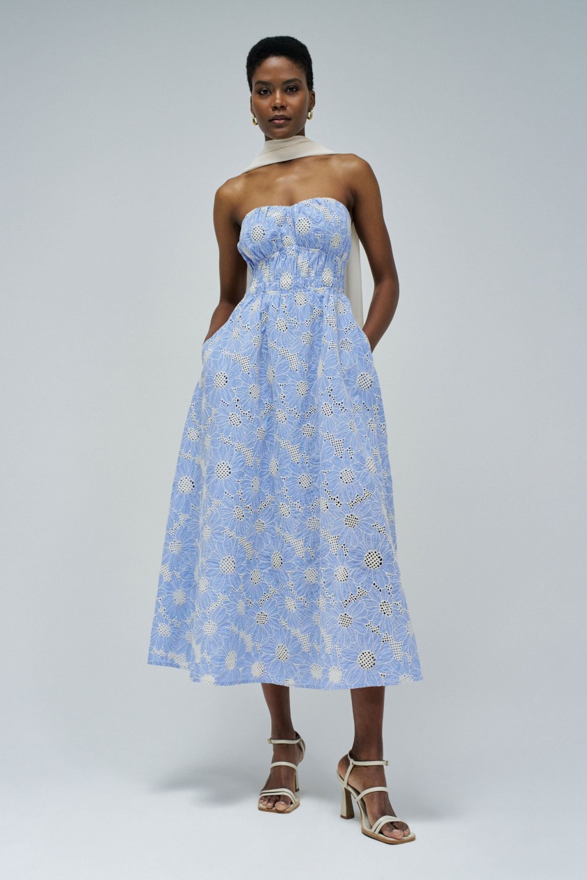 long white maxi dresses Chateau White Ruffle Maxi Dress - XL Size - Women's Dresses main image 0