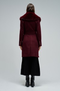 WOOL COAT WITH FUR