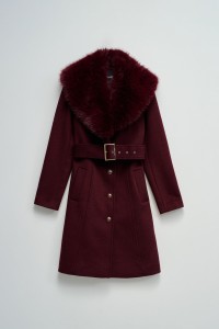WOOL COAT WITH FUR