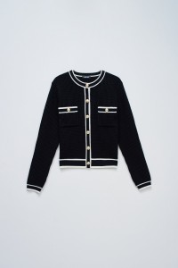 C�RDIGAN CON BOTONES DORADOS