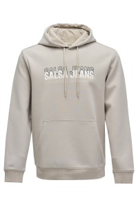 HOODIE SCUBA BRANDING, LIGHT PEARL, XXL