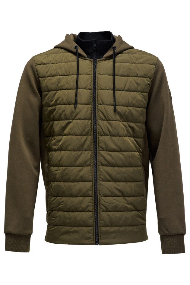 OUTLET NYLON MIX HOODED