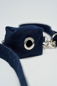 DENIM LEASH AND WASTE BAG HOLDER PET DENIM LEASH AND WASTE BAG HOLDER PET