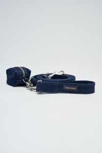 DENIM LEASH AND WASTE BAG HOLDER PET DENIM LEASH AND WASTE BAG HOLDER PET