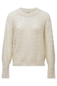 OUTLET SWEATER W LURE, LIGHT BEIGE, XXL