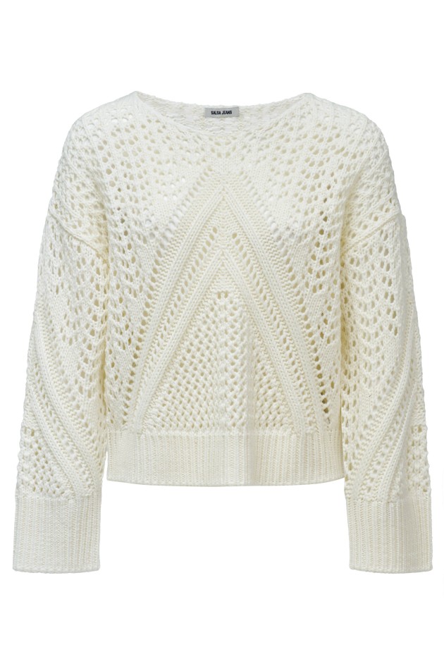 OUTLET OPEN-KNIT SW, LIGHT PEARL V2, XXL