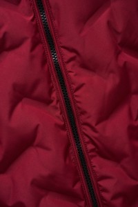 OUTLET BOMBER W HOOD THE, DARK RED, XXL