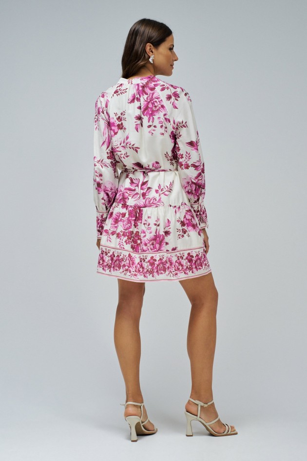VESTIDO CAMISERO CON ESTAMPADO FLORAL