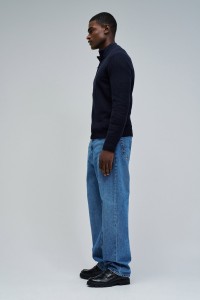 KNIT SWEATER WITH HALF ZIP