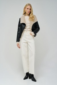 LEATHER EFFECT TRENCH COAT