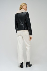 LEATHER EFFECT TRENCH COAT