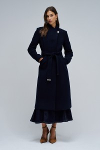 GRACE LONG WOOLLEN COAT WITH BELT