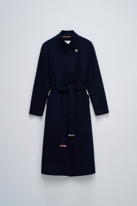 GRACE LONG WOOLLEN COAT WITH BELT