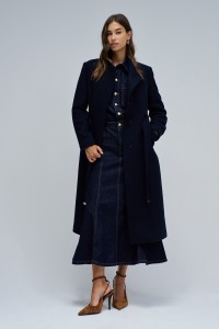 GRACE LONG WOOLLEN COAT WITH BELT