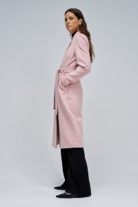 GRACE LONG WOOLLEN COAT WITH BELT
