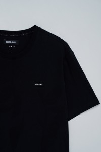 T-SHIRT JACQUARD MIT BRANDING