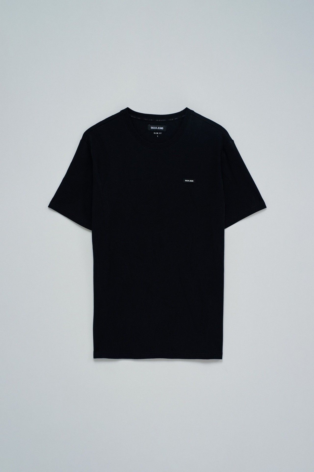 T-SHIRT JACQUARD MIT BRANDING