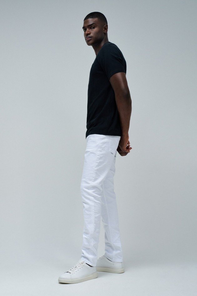 T-SHIRT JACQUARD MIT BRANDING