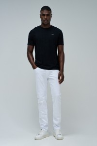 T-SHIRT JACQUARD MIT BRANDING