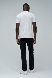 T-SHIRT JACQUARD MIT BRANDING