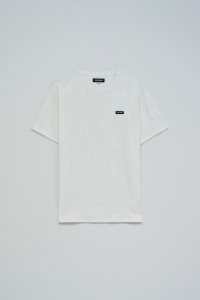 T-SHIRT JACQUARD MIT BRANDING