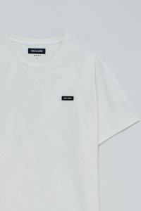 T-SHIRT JACQUARD MIT BRANDING