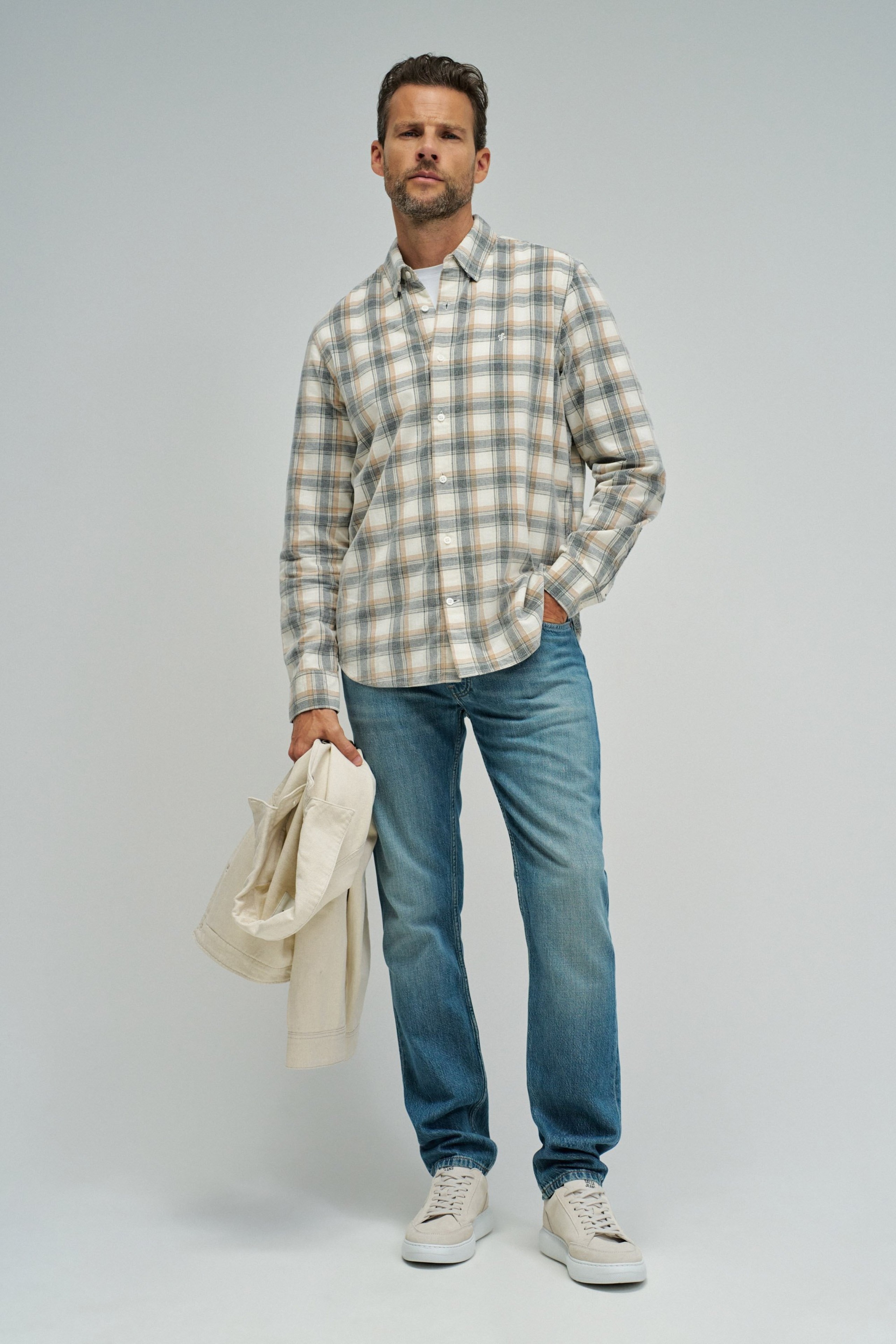 CHECKED CORDUROY SHIRT