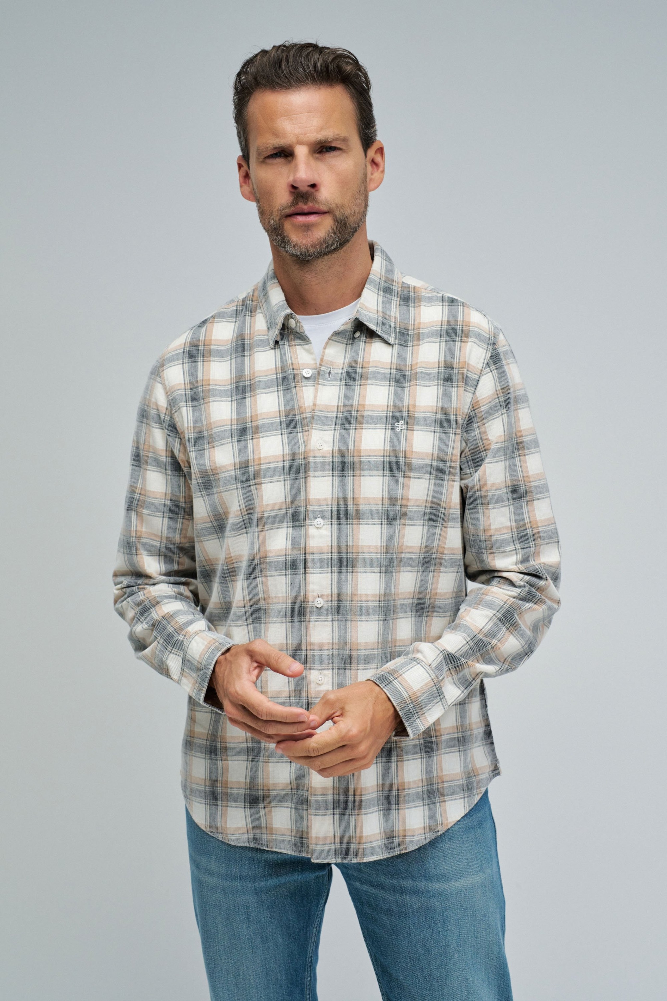 CHECKED CORDUROY SHIRT