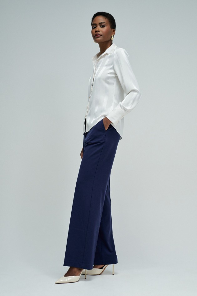 SATIN SHIRT WITH LUREX