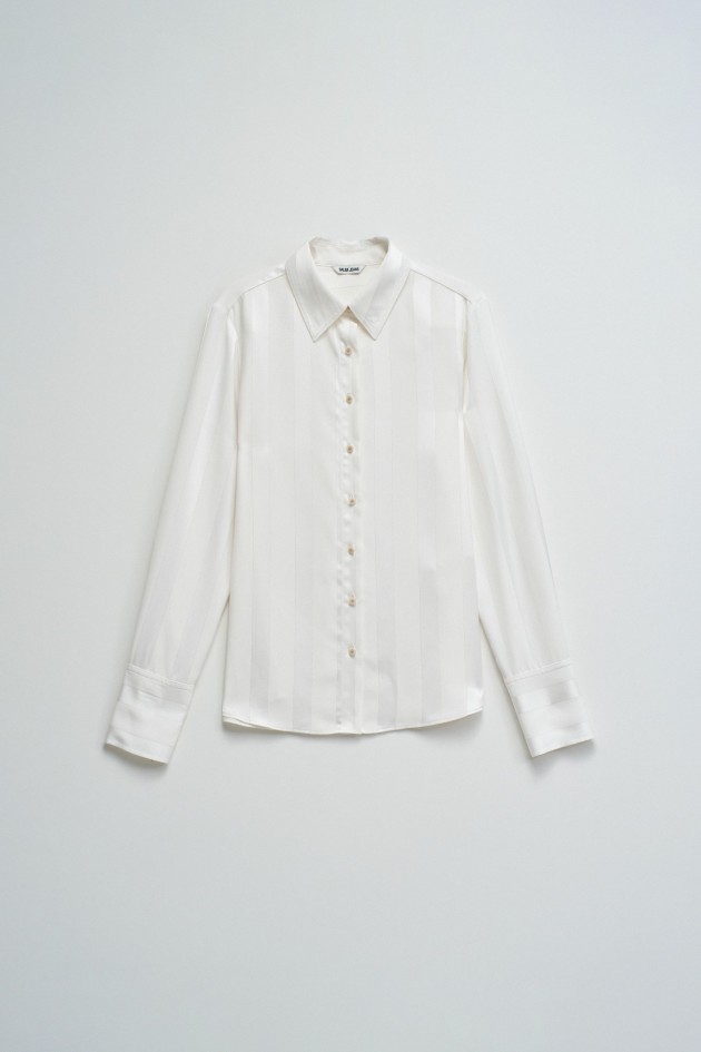 SATIN SHIRT WITH LUREX