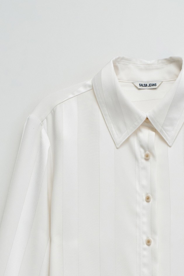 SATIN SHIRT WITH LUREX