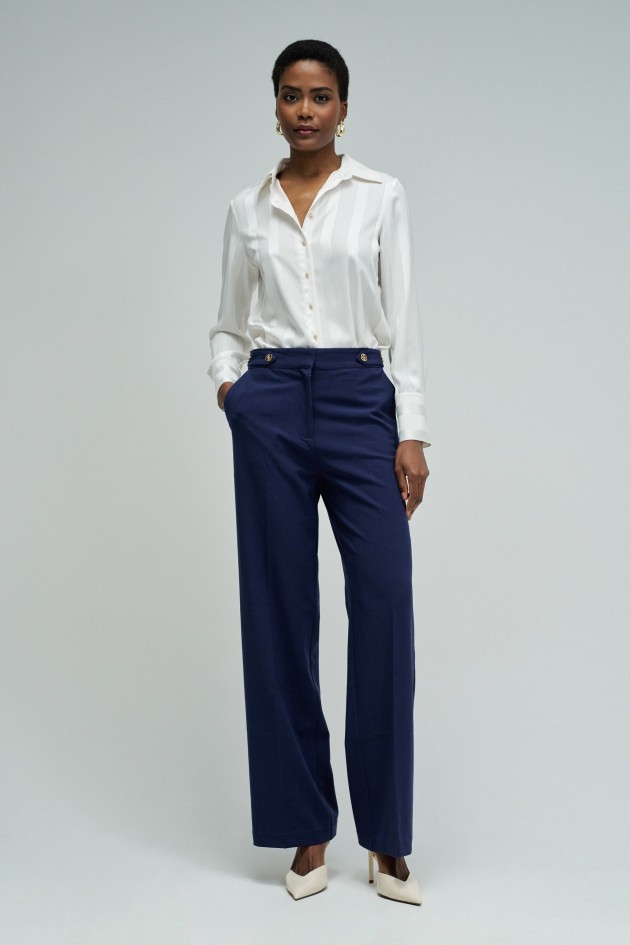 SATIN SHIRT WITH LUREX