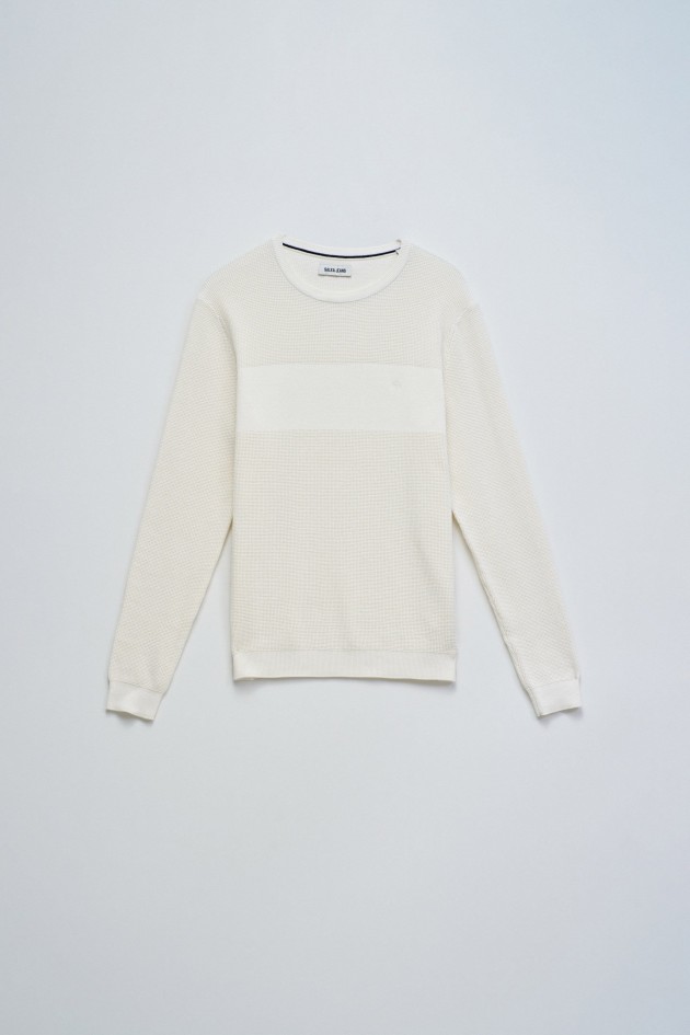 KNITTED SWEATER WITH TEXTURE