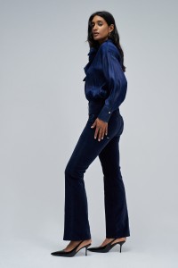 JEANS SECRET PUSH IN BOOTCUT EM VELUDO