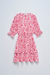 KURZES KLEID MIT MUSTER