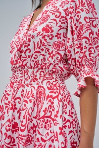 KURZES KLEID MIT MUSTER