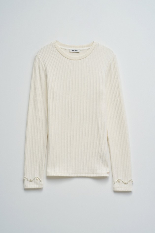 CAMISETA DE PUNTO ACANALADO