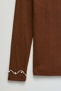 CAMISOLA DE MALHA CANELADA