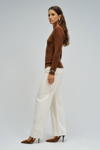 CAMISOLA DE MALHA CANELADA