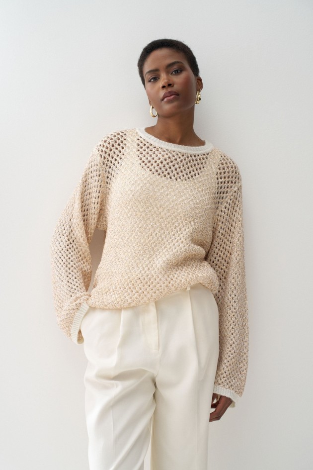 KNIT SWEATER WITH LUREX