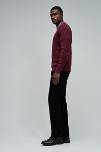 TEXTURIERTER STRICKPULLOVER