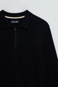 JERSEY DE PUNTO CON MEDIO CIERRE