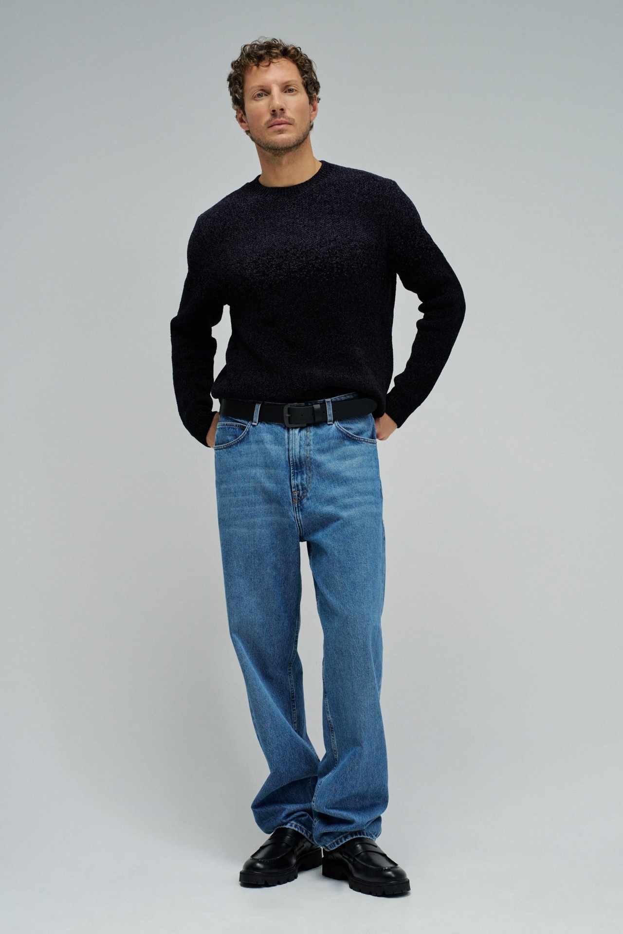 STRICKPULLOVER MIT VERLAUFSEFFEKT