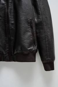 BOMBER JACKET LEATHER EFFECT BOMBER JACKET LEATHER EFFECT