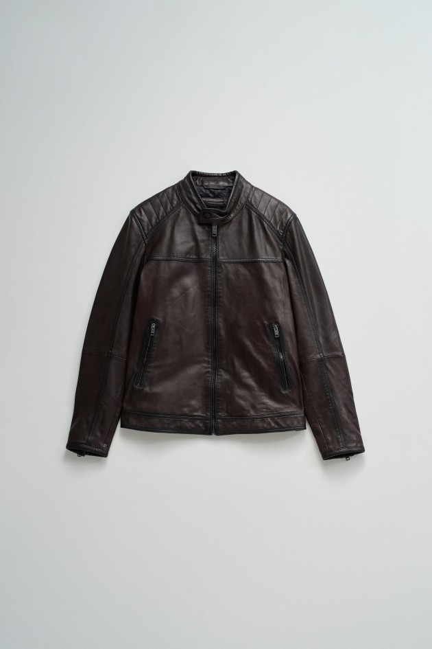 CAZADORA BIKER DE PIEL