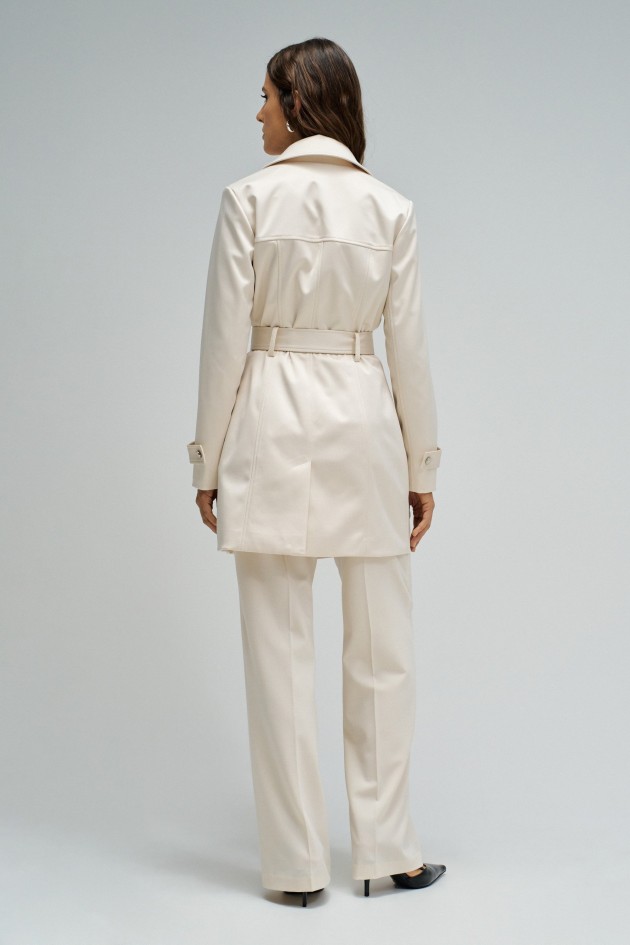 TRENCH COAT SATINADO
