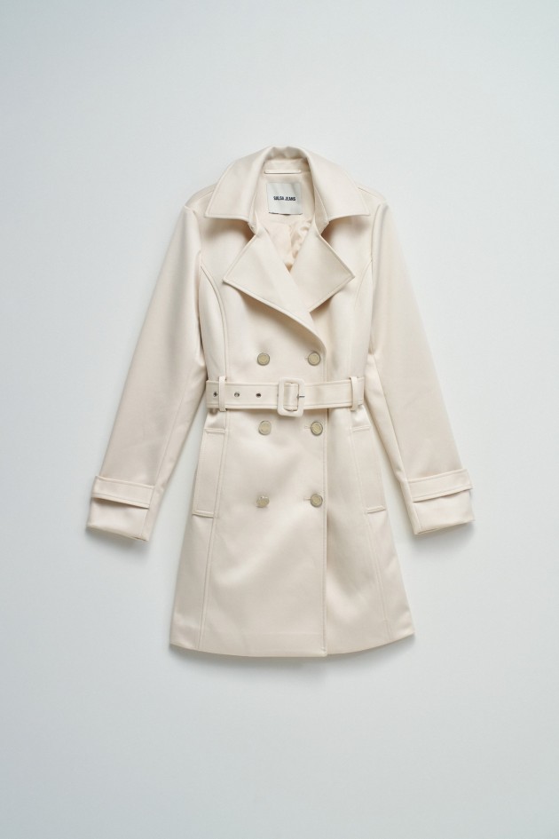 TRENCH COAT SATINADO