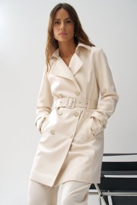 TRENCH COAT ACETINADO