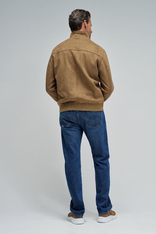 BOMBER JACKET IN SUEDE