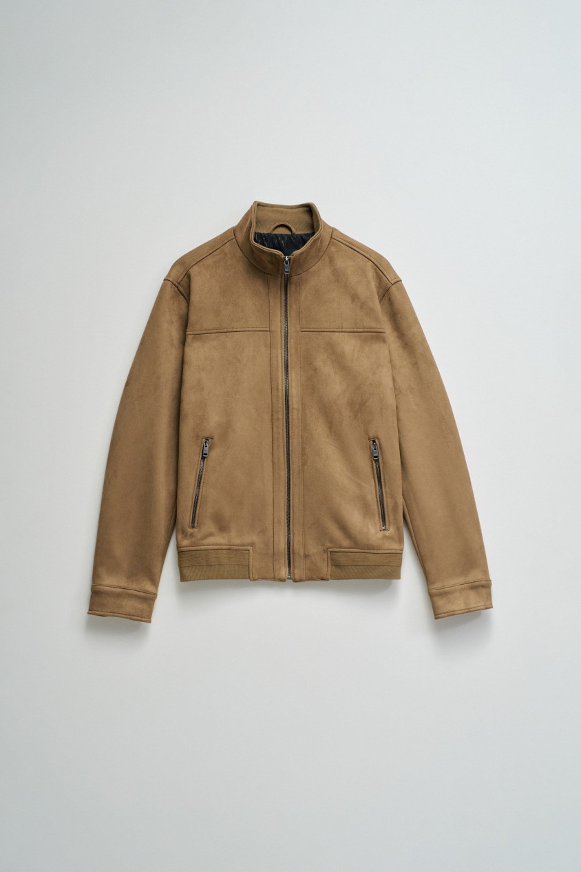 VESTE BOMBER EN DAIM